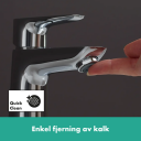 HANSGROHE TALIS E 80 SERVANTARMATUR U/BUNNVENTIL KROM