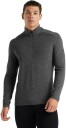 Icebreaker 260 Tech Ls Half Zip Herre Ib/Gritstone Hthr M