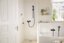 Hansgrohe Rebris S Kar-/dusjbatteri Sort Matt