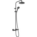 Hansgrohe Vernis Blend Showerpipe 200 1jet, med termostat, Sort Matt