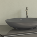 VILLEROY & BOCH LOOP & FRIENDS OVAL SERVANT C+ 62X42 U/OVERLØP GRAPHITE