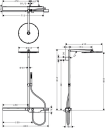 Axor ShowerSolution 800 Showerpipe Ø350 mm, Krom