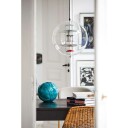 Verner Panton Globe Taklampe Liten Farget Glass