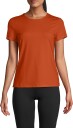 Casall Essential Mesh Detail Tee Dame Papaya Red 34