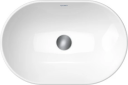 Duravit D-Neo Toppmontert Servant 600x400 mm, u/bl.hull, u/o.l, Hvit m/WG